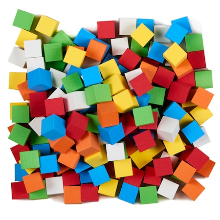 Koplow Games Foam Blank Dice, Assorted Color, 16mm, PK200 18922